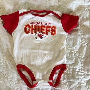 NFL Kansas City Chiefs Red and White Infant Bodysuit